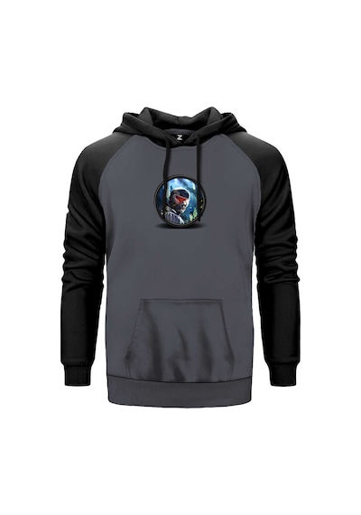 Crysis City Warrior Gri Renk Reglan Kol Sweatshirt Gri