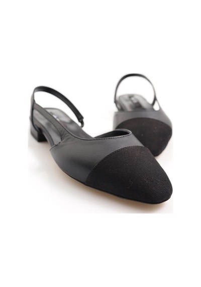 Siyah Slingback Babet 301-siyah Siyah