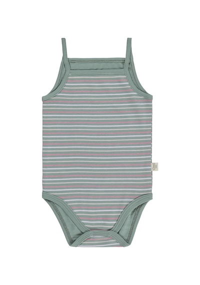 Civil Baby Çizgili İp Askılı 3 Lü 0-36 Ay Çıtçıtlı Badi - Pembe Açık Gül Kurusu