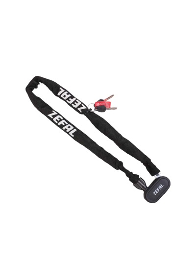 Zefal K-traz M8 6mm Zincir Anahtarlı Bisiklet Kilidi Siyah
