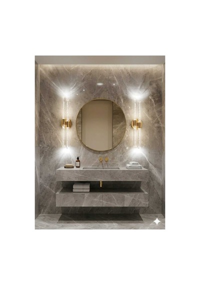Bubbleflux Dubble Large 51 Cm Modern Tasarım Led Aplik - Duvar Lambası - Gold - Elektrikli - Kumandalı - Beyaz Led Gold Elektrikli Kumandalı