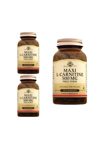 Maxi L-carnitine 500 Mg 30 Tablet 3 Adet