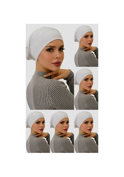 Aldaiyr 6 Adet Boru Bone Geçme Bone Tesettür Çok Renkli 6