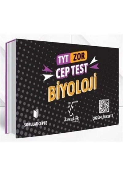 TYT Zor Biyoloji Cep Test -  Karekök Eğitim Yayın