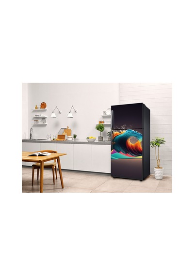 Renkli Balık Buzdolabı Kaplama Sticker Kendinden Yapışkanlı Folyo 75x200 Cm