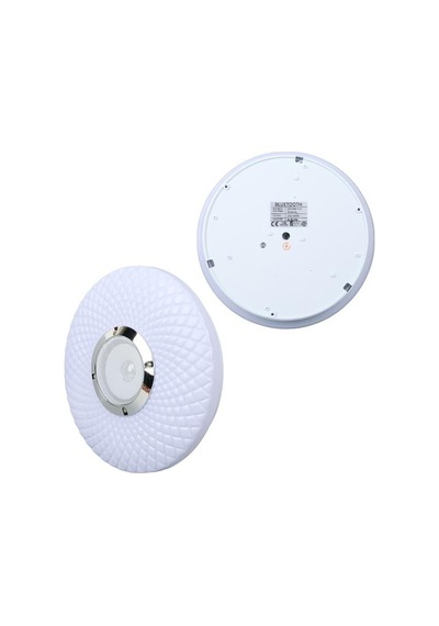 Powermaster Pm-27329 Beyaz 30 6 Cm 24 Watt Bluetooth Hoparlörlü Tavan Aydınlatma Çok Renkli