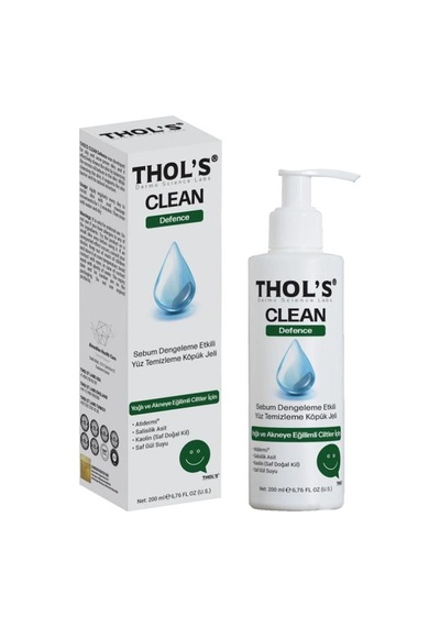 Thol's Clean Defence Tb4 Yüz Temizleme Köpük Jeli - 200 Ml Yağlı Ve Akneye Eğilimli Ciltler İçin Sebum Dengeleme Etkili Yüz Temizleme Köpük Jeli