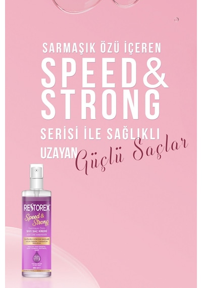 Restorex Speed Strong Işıltılı Bakım Sıvı Saç Kremi 200 Ml - Sarmaşık Özlü, Uzama, Dökülme Karşıtı