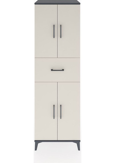 Hyperion Dolap 3 Raflı Tek Çekmeceli 4 Kapaklı 60x44x195 Antr... Antrasit Hyperion Dolap 3 Raflı Tek Çekmeceli 4 Kapaklı 60x44x195 Antr... Antrasit