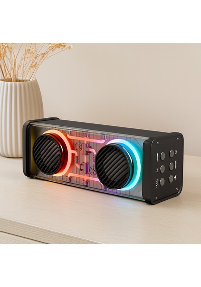Taşınabilir Bluetooth Hoparlör 20w Usb Şarjlı Işıklı