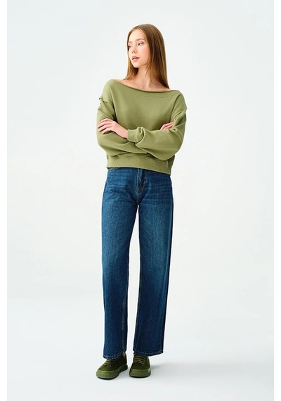 Loft Nora Regular Fit Kadın Pantolon Mavi