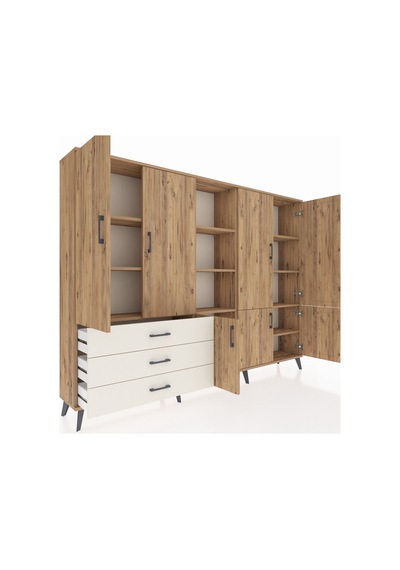 Arges Dolap 11 Raflı 3 Çekmeceli 7 Kapaklı 220x30x163 Çam-çam/ayt Çam-çam/aytaşı Arges Dolap 11 Raflı 3 Çekmeceli 7 Kapaklı 220x30x163 Çam-çam/ayt Çam-çam/aytaşı