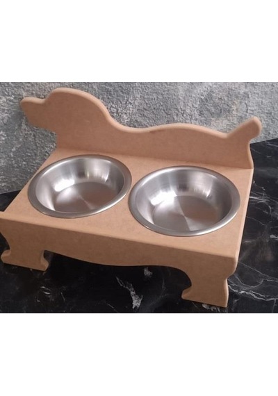 Hobi Adn 90370 Köpek Mama Su Kabı Seti Tabak El Yapım