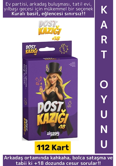 Eğlenceli Yılbaşı Arkadaş Grubu Parti Cesur Komik Kahkaha 112 Kart Yetişkin Oyunu-dost Kazığı +18