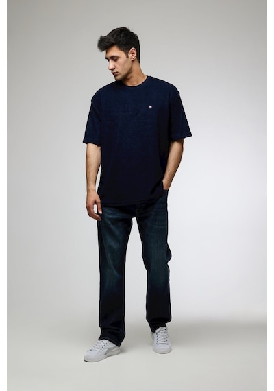 Tommy Hilfiger Tommy Hılfıger Erkek T-shırt 09t4141-410 Lacivert
