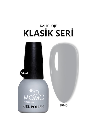 Momo Professional Kalıcı Oje K040 Açık Gri 14 Ml