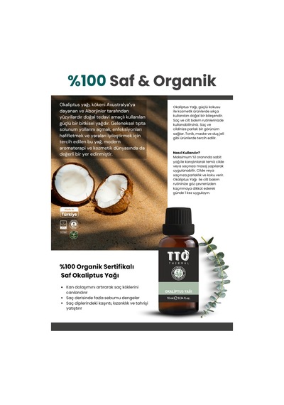Tto Okaliptus Yağı 10 Ml Doğal Ferahlık Ve Cilt Bakımı Diğer