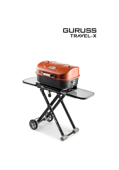 Guruss Travel-x Taşınabilir Mangal Tam Set Oksit Kırmızı Model:grs19