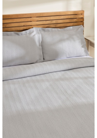 Kaşmir Home Infınity Çift Kişilik Yatak Örtüsü Takımı Grı Gri