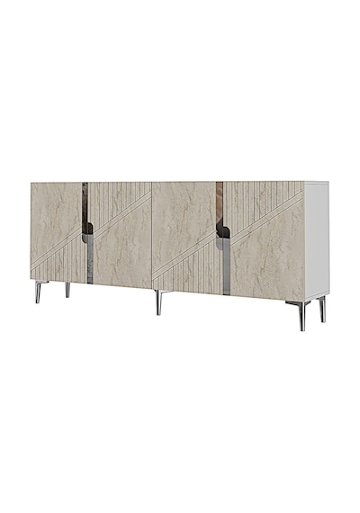 Ka1828bts Evva Konsol Ve Tv Sehpası Beyaz-traverten-sılver 180cm Beyaz - Traverten - Gümüş Ka1828bts Evva Konsol Ve Tv Sehpası Beyaz-traverten-sılver 180cm Beyaz - Traverten - Gümüş