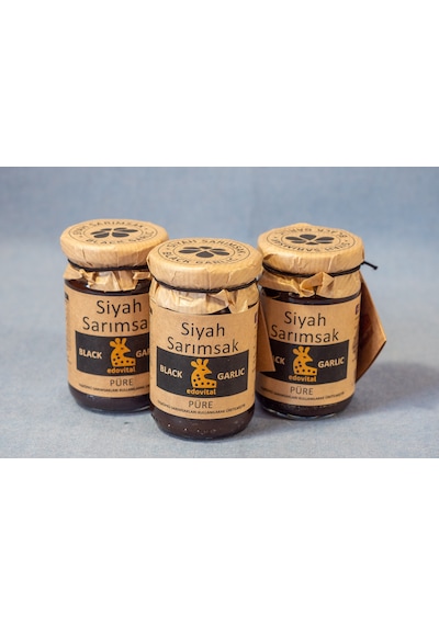 Edovital Siyah Sarımsak Püre 300 gr 100 gr X 3 Adet