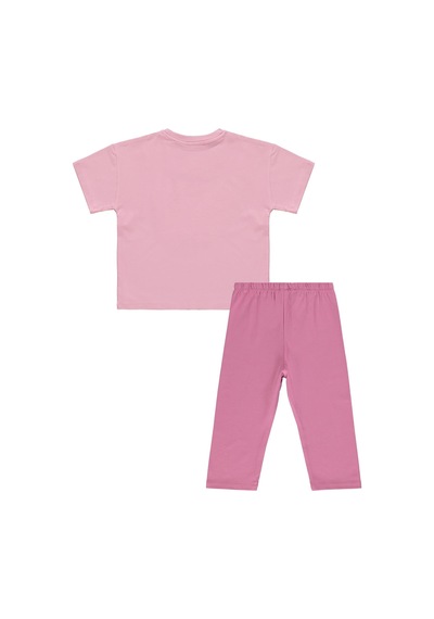 Civil Girls Kız Çocuk Kelebek Nakışlı 6-9 Yaş Takım - Pembe Pembe- Soft Pembe