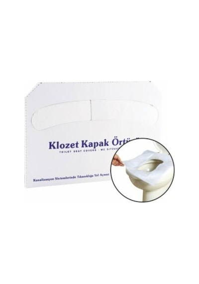 Klozet Kapak Örtüsü Klozet Hijyen Örtüsü 250 Adet