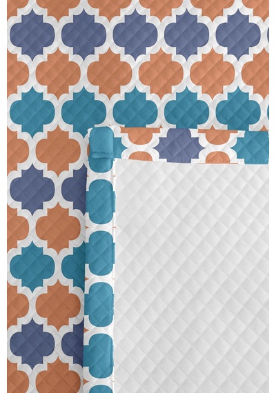 Geometrik Turkuaz Genç Odası Tek Kişilik Pike Takımı - Kiremit Mavi 160x220 Cm Kapitone Yatak Örtüsü Mumlu Kil Yumuşaklığı Geometrik Turkuaz Genç Odası Tek Kişilik Pike Takımı - Kiremit Mavi 160x220 Cm Kapitone Yatak Örtüsü Mumlu Kil Yumuşaklığı