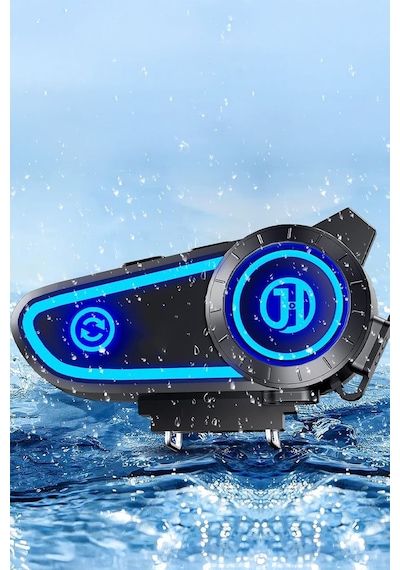 Rgb Motosiklet Kask Kulaklığı Yeni Nesil İnterkom Işıklı Kask Kulaklığı Motor Kurye Ekipman
