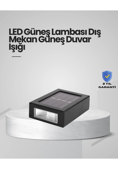 Mey İthalat Güneş Enerjili Led Duvar Aydınlatması