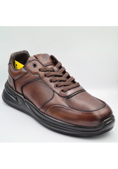 Greyder 18602 5k Kahve Hakiki Deri Erkek Günlük Casual Urban Ayakkabı Kahve