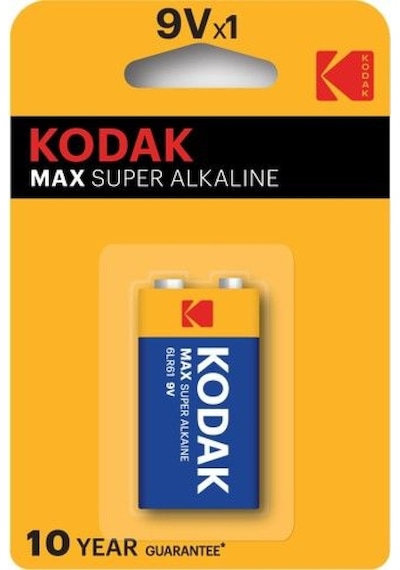 Kodak Max Süper Alkaline 9 Volt Pil