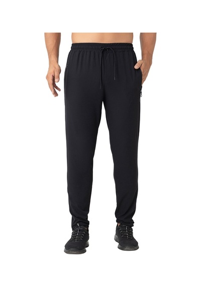 Crozwise Erkek Eşofman Altı Kalın Spor Lycra Pant 2246 Siyah