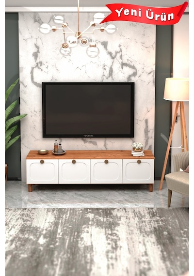 Bohem Tv Ünitesi 180 Cm Mdf Kapak Beyaz