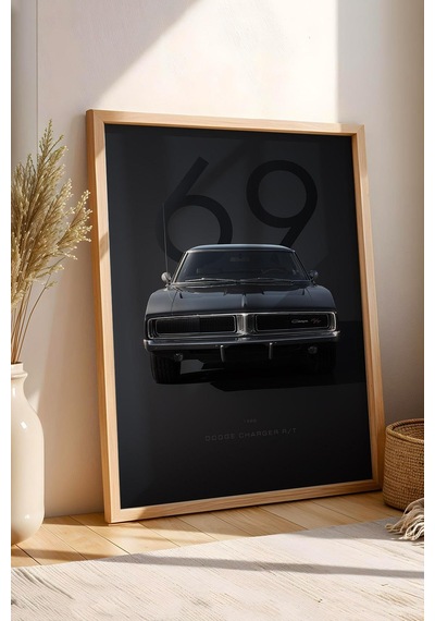 1969 Dodge Charger R/t Çerçeveli Tablo - Special Edition Car Poster
