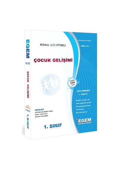 Egem Aöf Anadolu Çocuk Gelişimi 1,dönem 1. Sınıf Konu/soru Seti