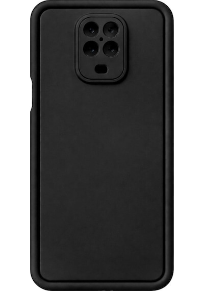 Mi Redmi Note 9s-redmi Note 9 Pro - Redmi Note 9 Pro Max Uyumlu Kamera Çıkıntılı Mat Silikon Telefon Kılıfı Siyah