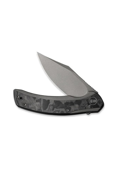 We Knife Snick Titanium Grey Marble Cf Kamp Çakı Gri - Siyah