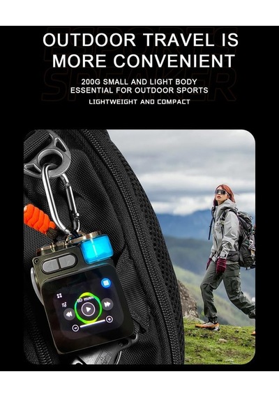 Akıllı Dokunmatik Ekran Bluetooth Hoparlör Mini Taşınabilir Ses Çalar Kablosuz Handsfree Çhassasiyet Mp3 Müzik K