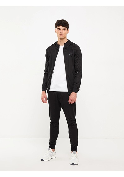 LC Waikiki Xsıde Actıve Siyah Slim Fit Kapüşonlu Erkek Spor Hırka New Blaçocuk Kız