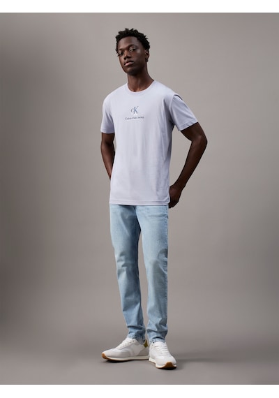 Calvin Klein Erkek Slim Taper Açık Mavi Jean Pantolon-6121 Açık Mavi