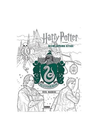 Harry Potter Filmlerinden Resmi Boyama Kitabı - Slytherin Özel Baskısı- Yapı Kredi Yayınları