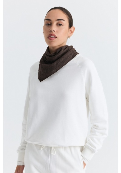Antioch Bisiklet Yaka Sweatshirt Ve Geniş Paça Pantolon Takım Ekru