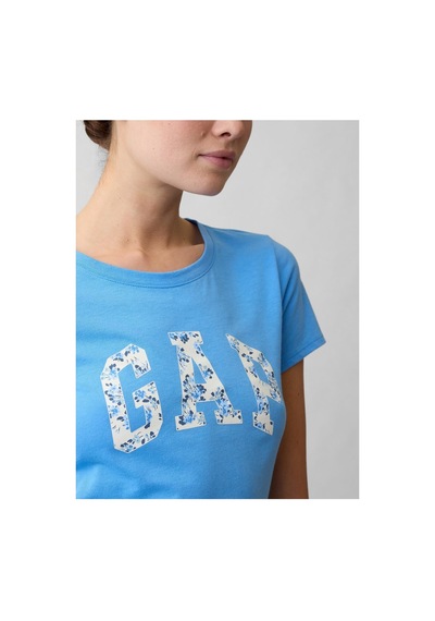 Gap T-shirt Kadın Xl Beden Unıon Mavi Renk %100 Pamuk Ruby Şarap