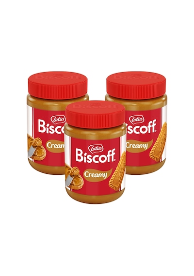 Biscoff Creamy Sürülebilir Krem 400 G X3 Karamelize Bisküvi Lezzetli Set