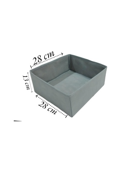 6'lı Gri Çekmece İçi Düzenleyici Organizer Set - Çok Amaçlı Dolap İçi Kutu Seti