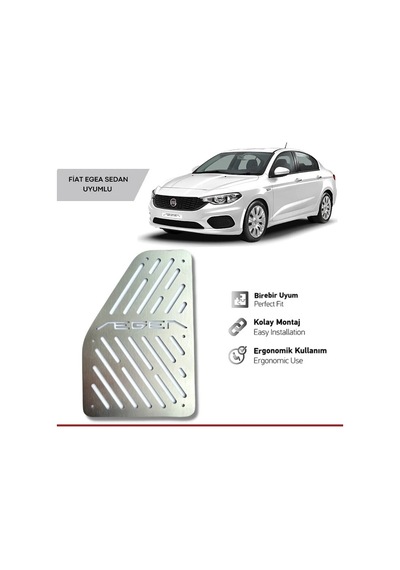 Fiat Egea Uyumlu Krom Ayak Dinlendirme Pedalı - 2015 - 2019 Parça