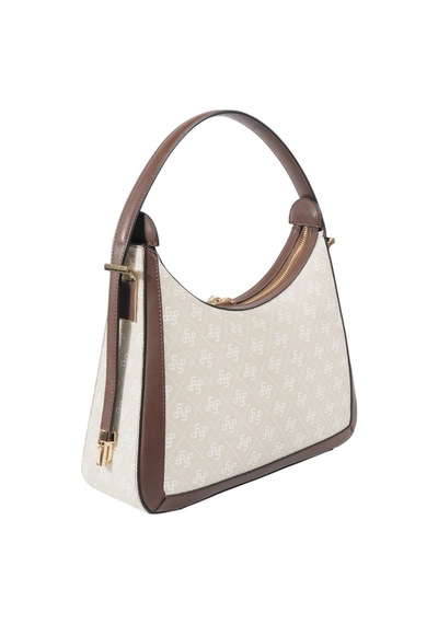 Silver Polo Sp1187 Kadın Omuz Çantası Monogram Taş-kahve