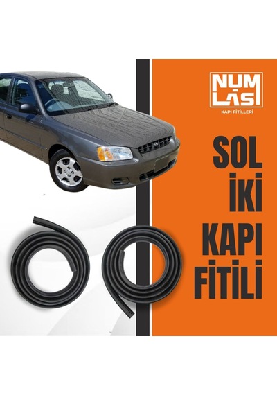 Hyundai Accent Admire 2000-2003 Sol Ön Ve Arka Kapı Fitili-a Kalite-numlas-nm6360