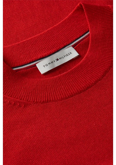 Tommy Hilfiger Lyocell Sılk C-nk Ss Swtr Kadın Kırmızı Kazak - Ww0ww51054